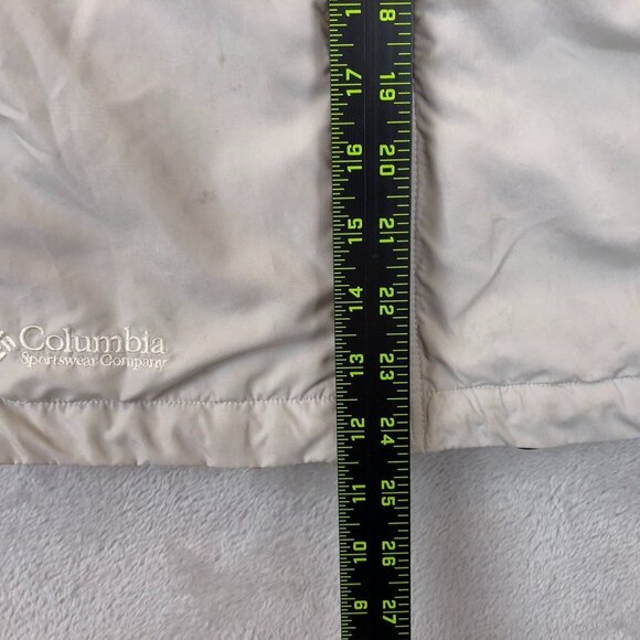 Columbia Sportswear Womens Athletic Jacket Medium Beige Full Zip Outdoors Pocket - Picture 3 of 15